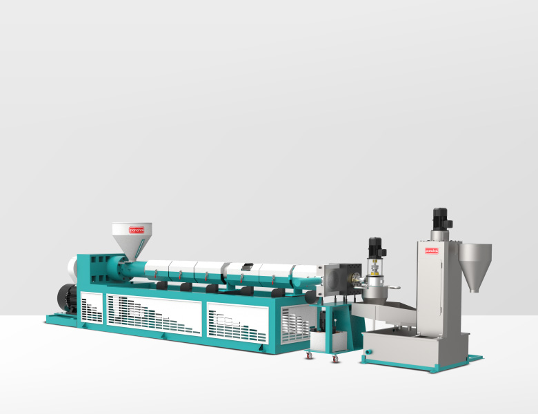 Extruder With Die-Face-Water Ring Type Machine