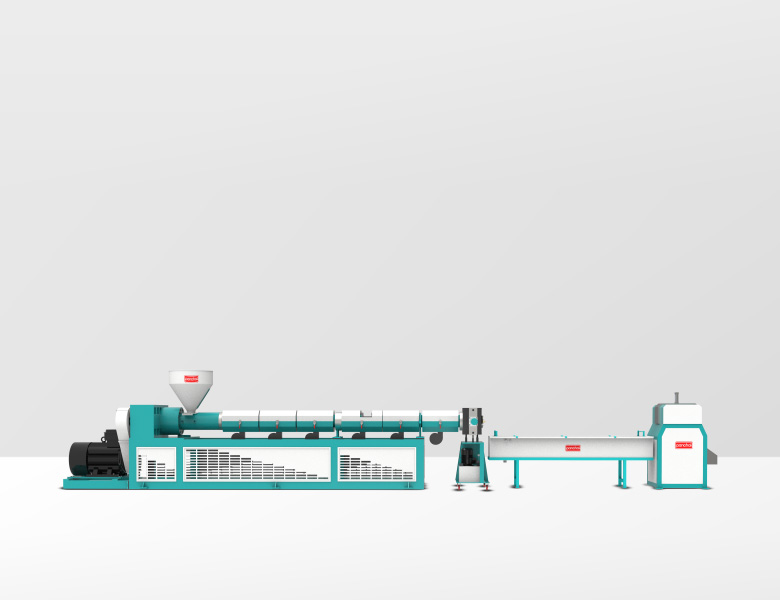 Extruder With Strand Pelletizer Machine