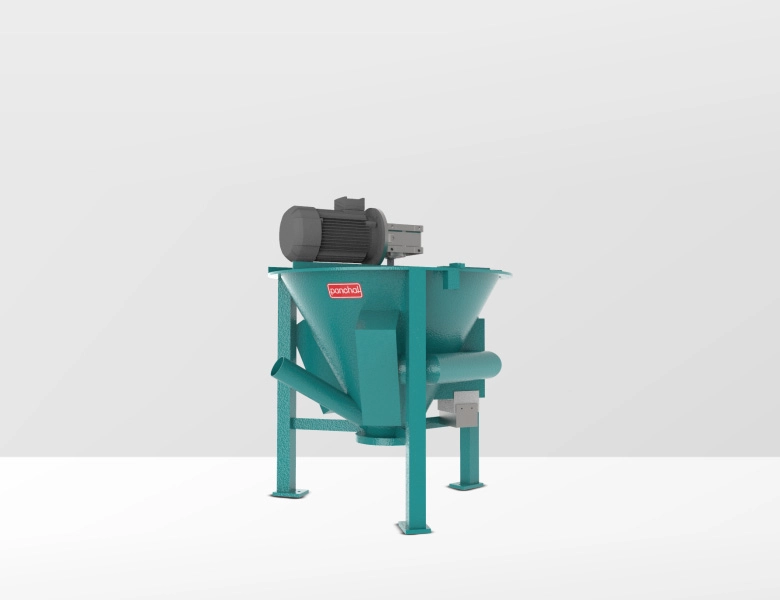 Plastic Preheat Vertical Mixer Screw Portable Type